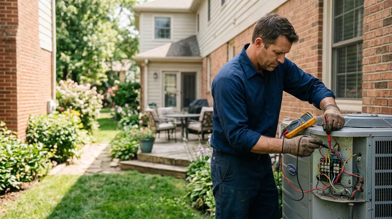 HVAC technician working near Butte, ND